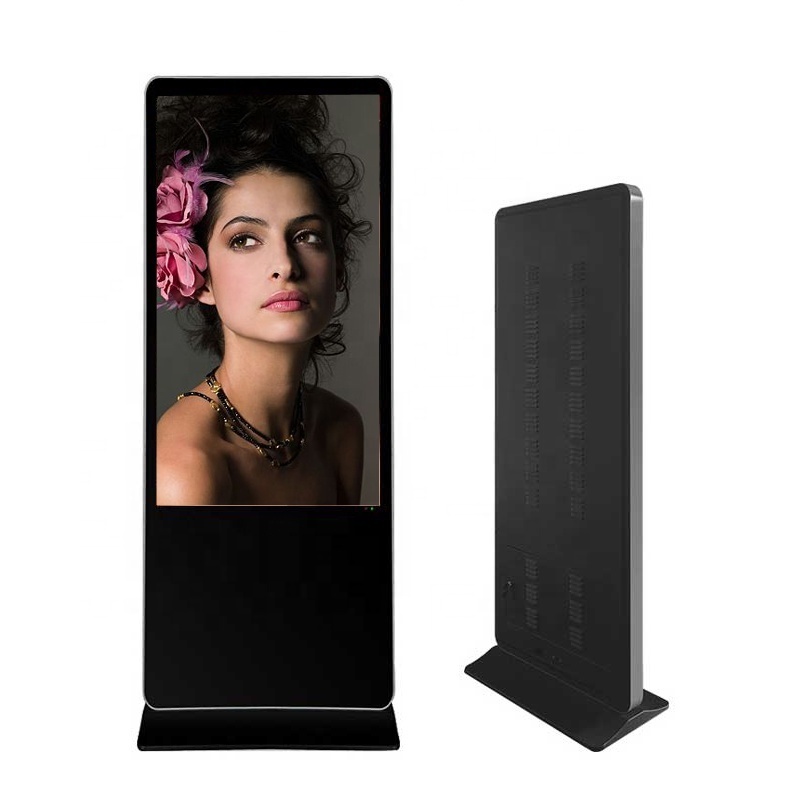 Prices Outdoor 55 Inch LCD Advertising Player network floor-standing digital Banner Stand free standing cheapest display