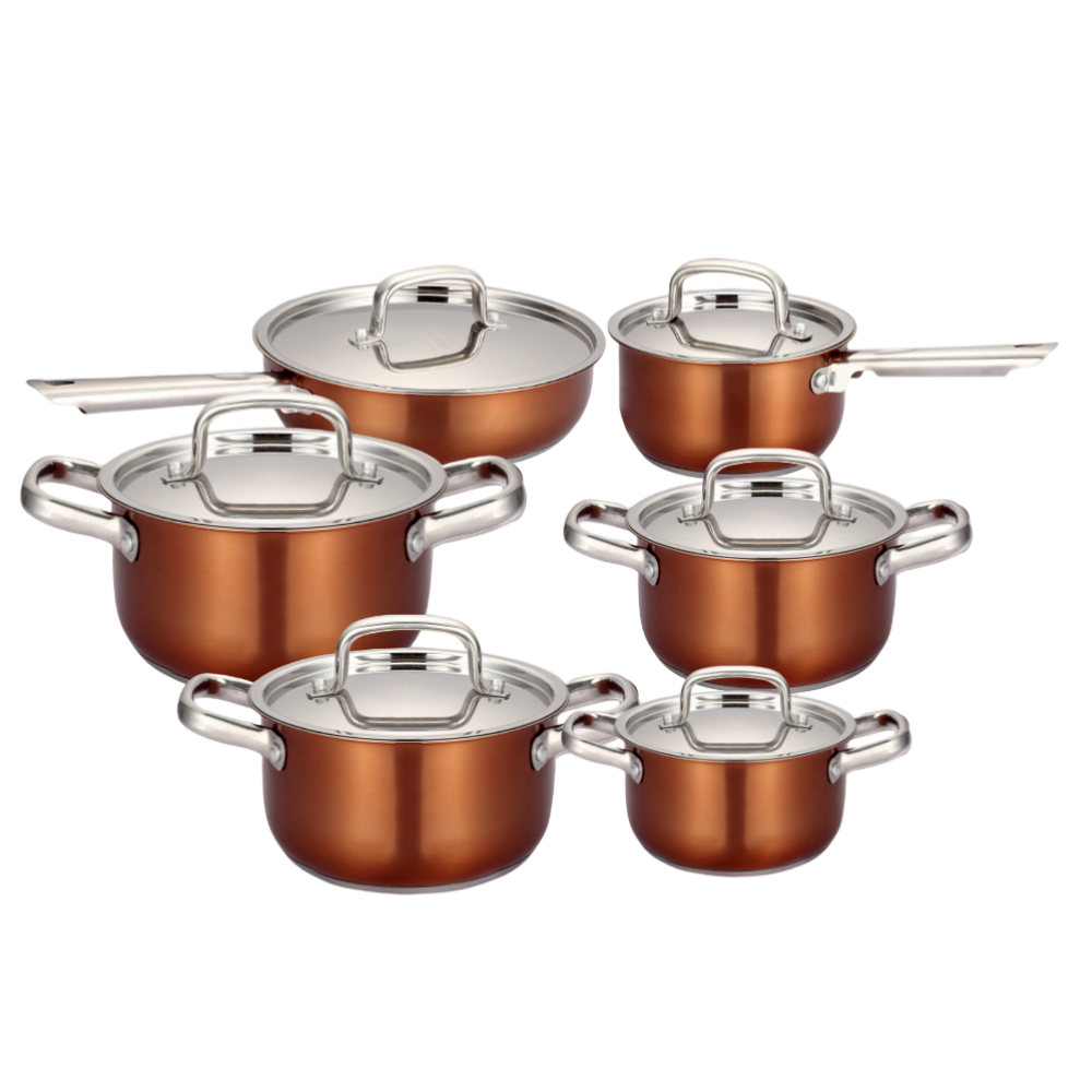 2023 Manufacturers Top Quality Cooking Pots Cookware Set Cooking Cheap Stainless Steel Non-Stick Cookware Pot Wok Pan