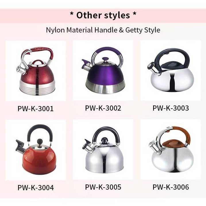 Hot Selling Kitchenware Tea Pot Stove Top Whistling Tea Kettle Stainless Steel Metal Tea Kettle With Whistle