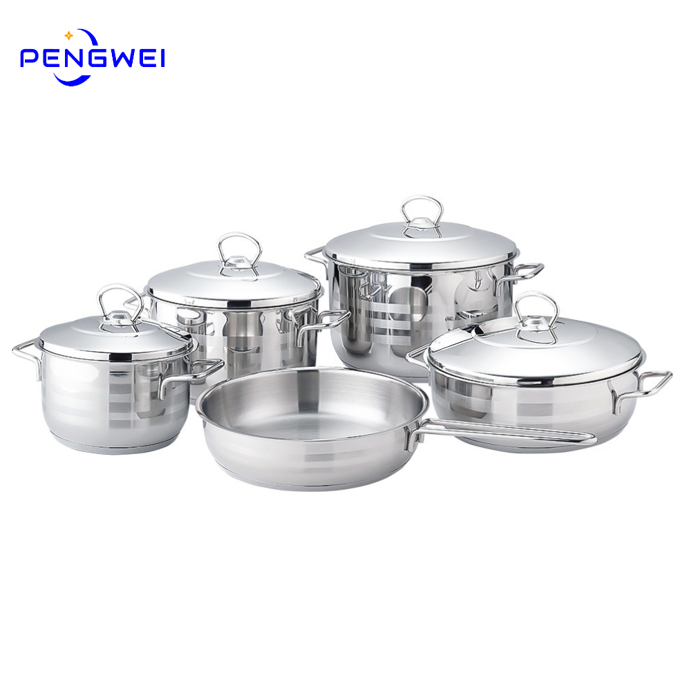 Modern High Quality Germany Kitchenware Stainless Steel Cookware Set Cooking Induction Pots And Pan Set