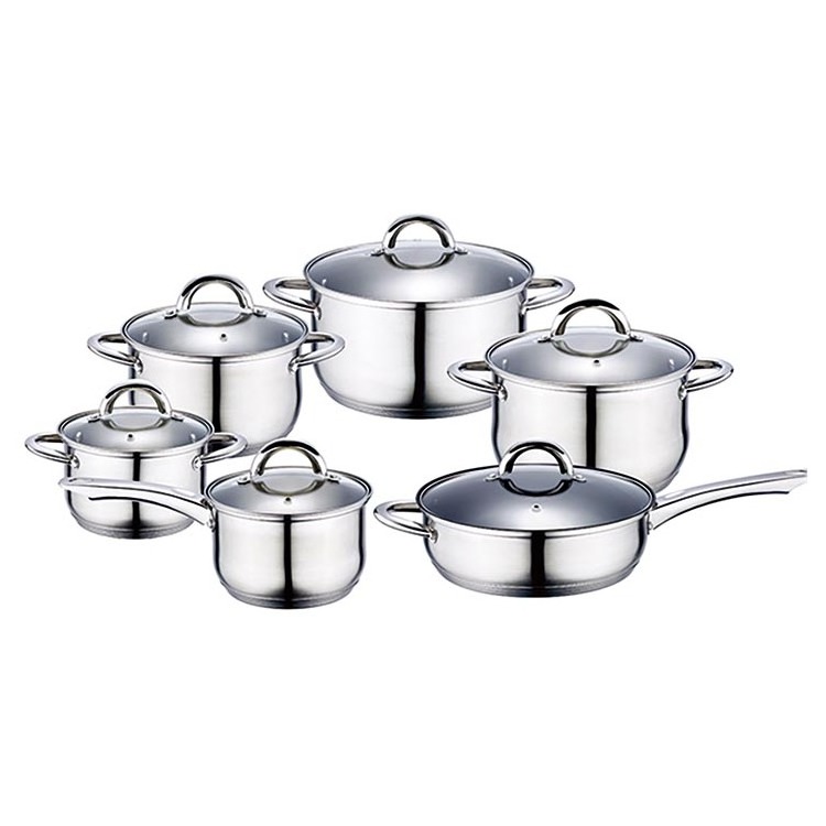 Home kitchen wear cookware set cooking pots cookware sets nonstick aluminum and stainless steel pots and pans set