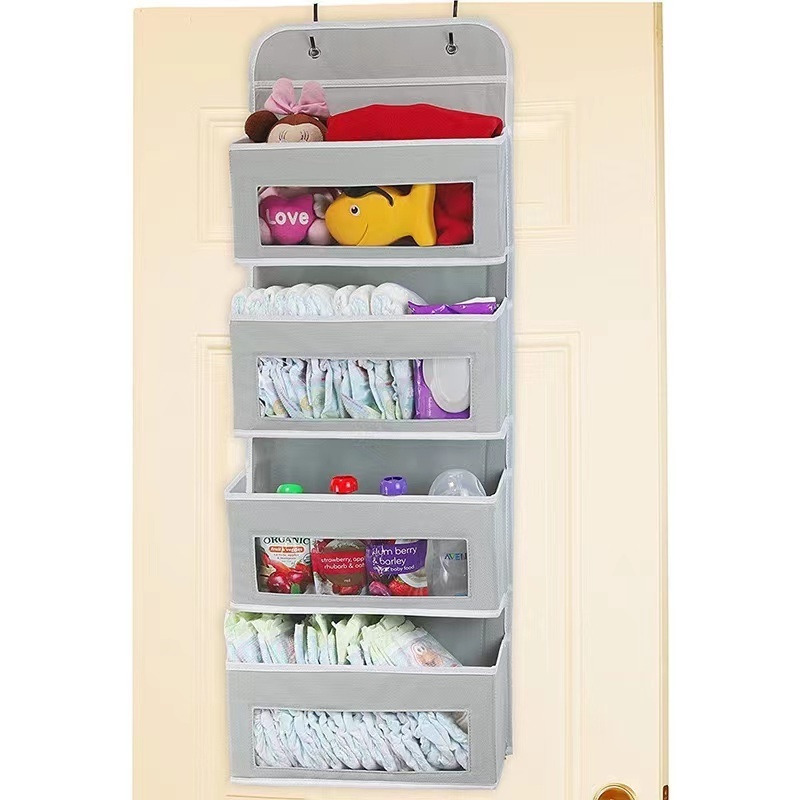 High Quality New Design Storage Organization Wall Mount Over The Door Clear Window Hanging Pocket Organizer