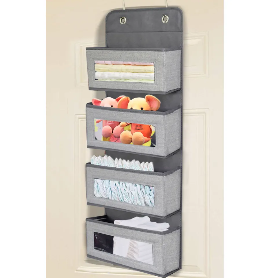 High Quality New Design Storage & Organization Wall Mount Over The Door Clear Window Hanging Pocket Organizer