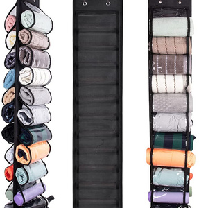 2023TOP 24 Roll Yoga Legging Storage Organizer Hanging Storage Bag Clothes T-Shirt Towel Underwear Closets Roll Holder