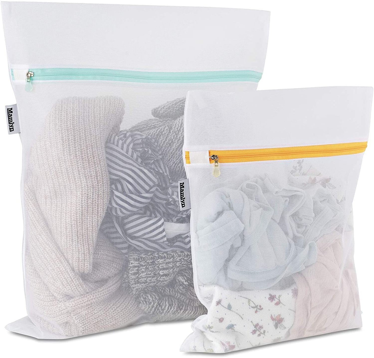 Hot selling polyester mesh laundry bag home machine-washed bra protective washing bag travel portable zipper storage bag