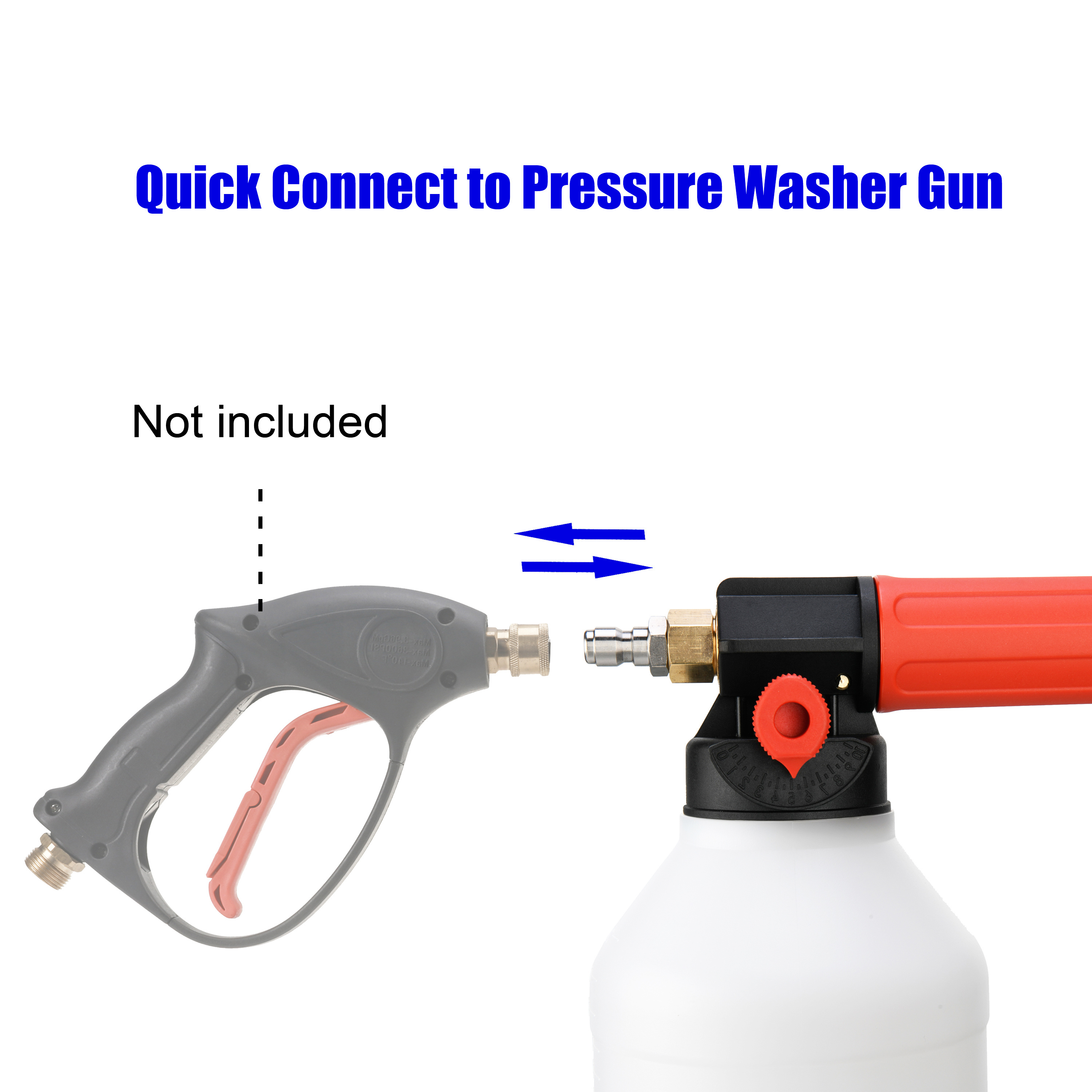 Car Washing Tool Large Foam Cannon Adjustable Snow Foam Lance Gun Sprayer Soap Foam Blaster