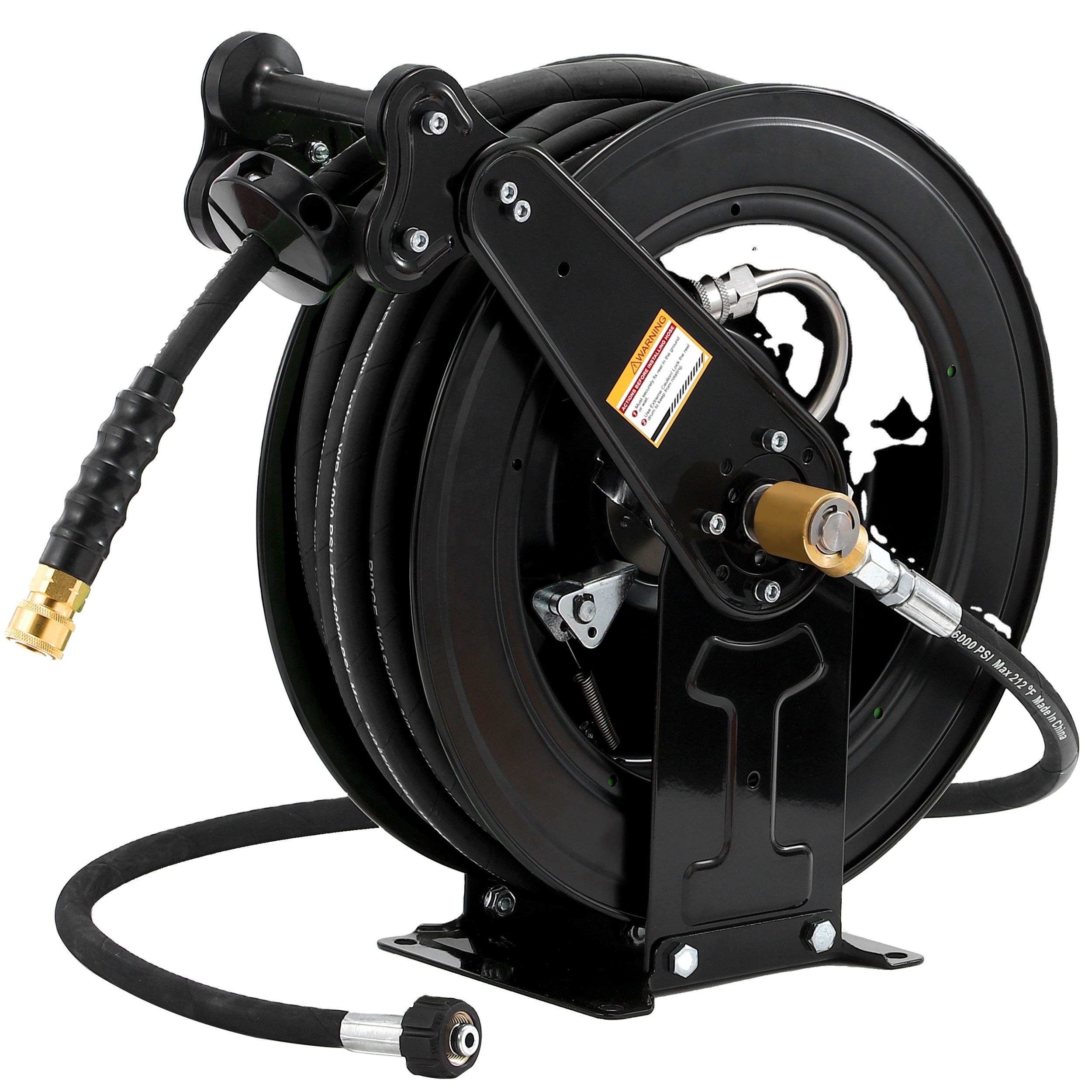 Automatic Retractable Reel Pressure Washer Hose Reel 3/8