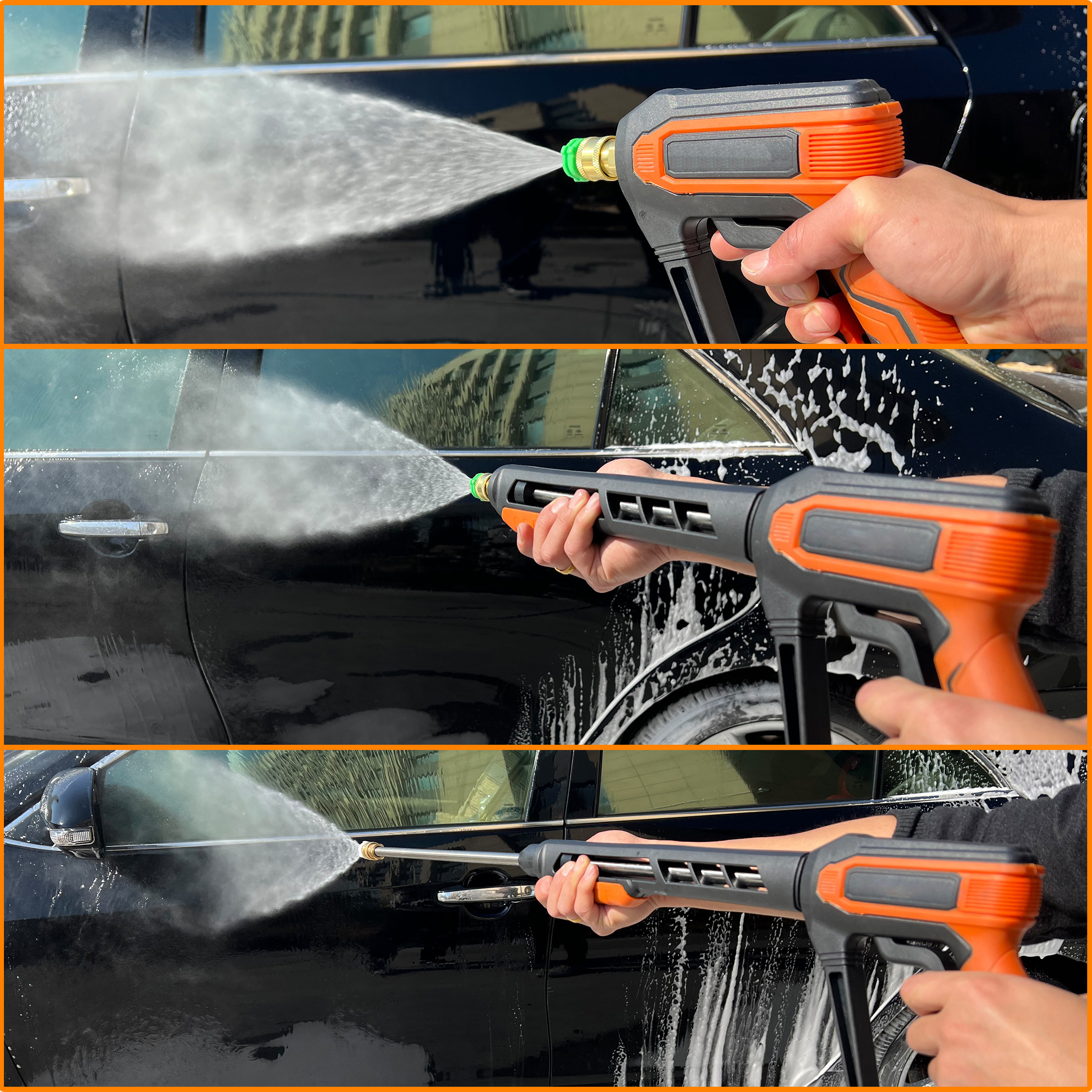 4000psi  High Pressure Washer Gun Kit With Extension Wand Power Washer Gun Car Washing Cleaning Kit