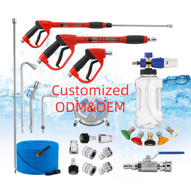 Customized Products Link Pressure Washer Accessories Foam Cannon Gun Hose Various Car Wash Products ODM&OEM