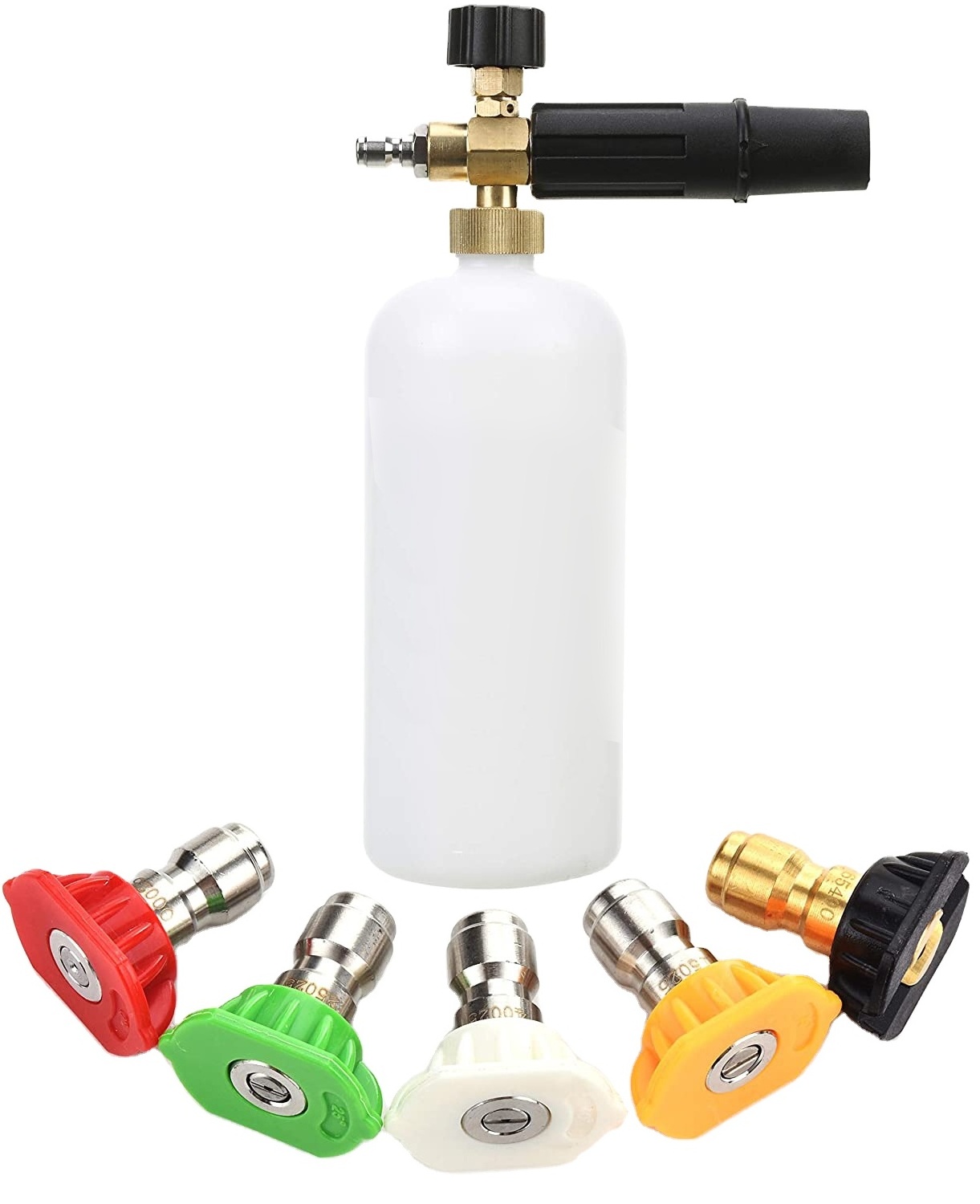 Pressure Washer Accessories Snow Foam Lance Car Wash Foam Blaster Cannon Sprayer With 5 Nozzles