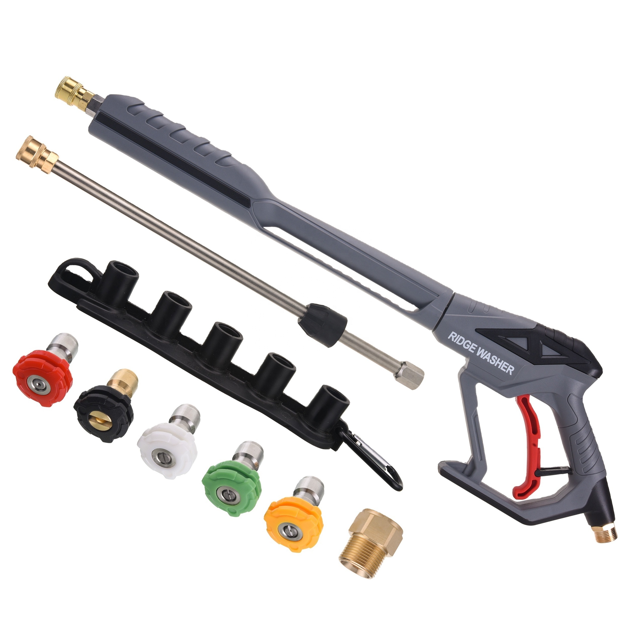 4000 Psi High Pressure Washer Gun With Extension Power Washer Spray Gun 5 Nozzle Tips