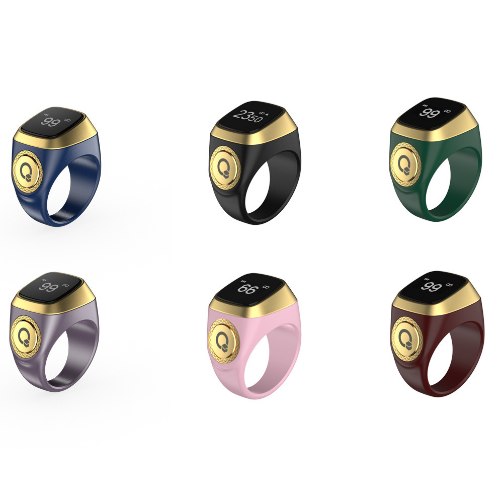 2024 new arrival fitness smart tasbeeh zikr ring health muslim bt digital smart ring with app