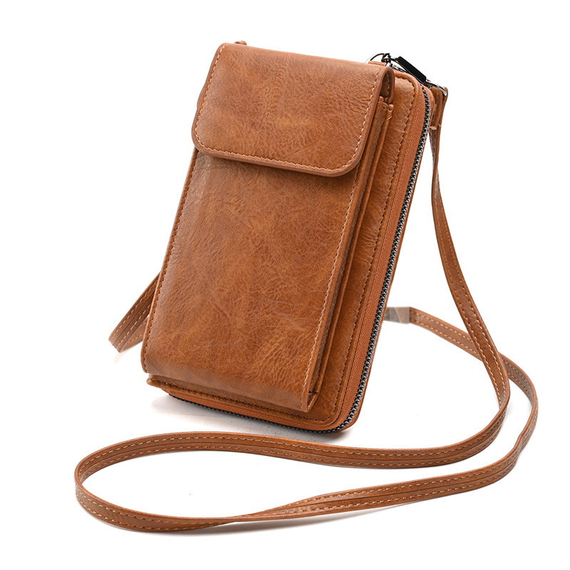 leather bag phone new mobile phone bags for women for telephone smartphone with zipper wallet