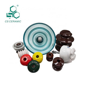 China wholesale overhead line low voltage electrical 11kv 20kv ED-2B ED-2C disc  spool shackle Porcelain ceramic insulator