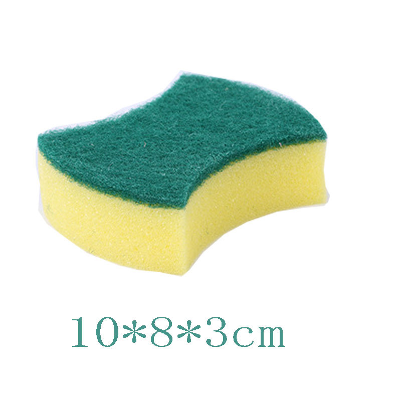 High Quality Scouring Pad Kitchen Double-sided Cleaning Brush Pot And Magic Dishwashing Sponge