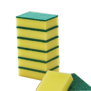 High Quality Scouring Pad Kitchen Double-sided Cleaning Brush Pot And Magic Dishwashing Sponge