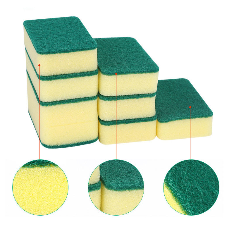 Wholesale Kitchen Dish Washing Scrub Sponges Pads And Reusable Dishes Scouring Pad Sponge