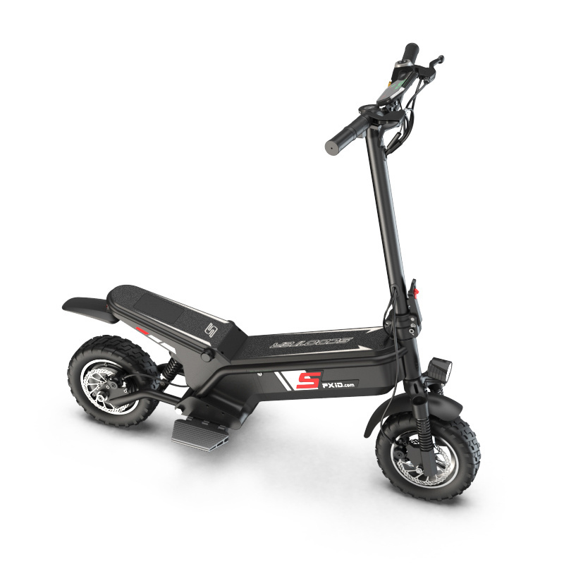 EU warehouse scooter PXID F1 adults powerful fast speed electric scooter highest speed can reach 50kmh with dual suspension