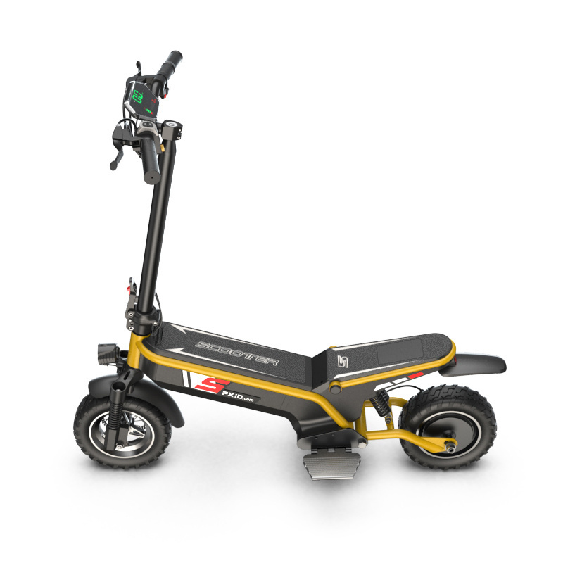 EU warehouse scooter PXID F1 adults powerful fast speed electric scooter highest speed can reach 50kmh with dual suspension