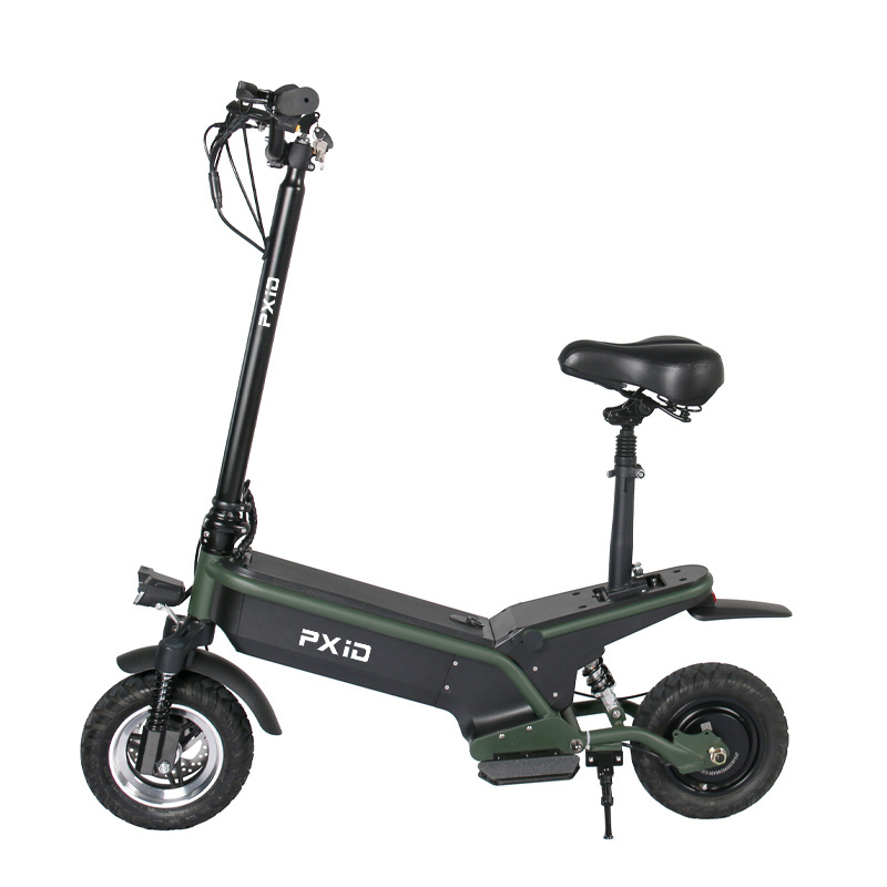 EU warehouse PXID F1 10inch foldable electric scooter with seat for adults also stand up escooter for adults street legal