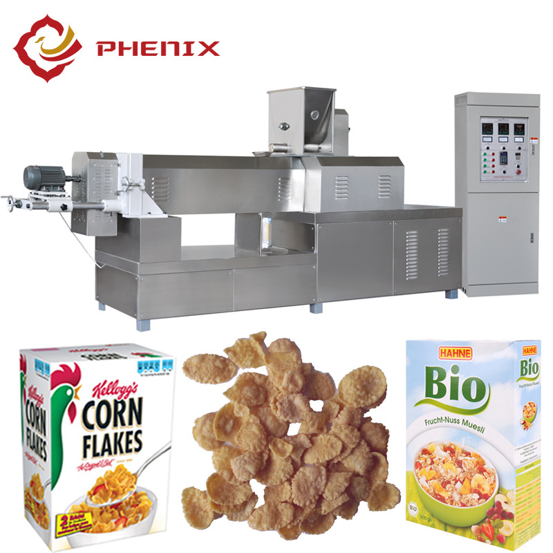 Automatic Corn Flake Maize Flakes Breakfast Cereal Making Machine Food Processing Line from Phenix Machinery