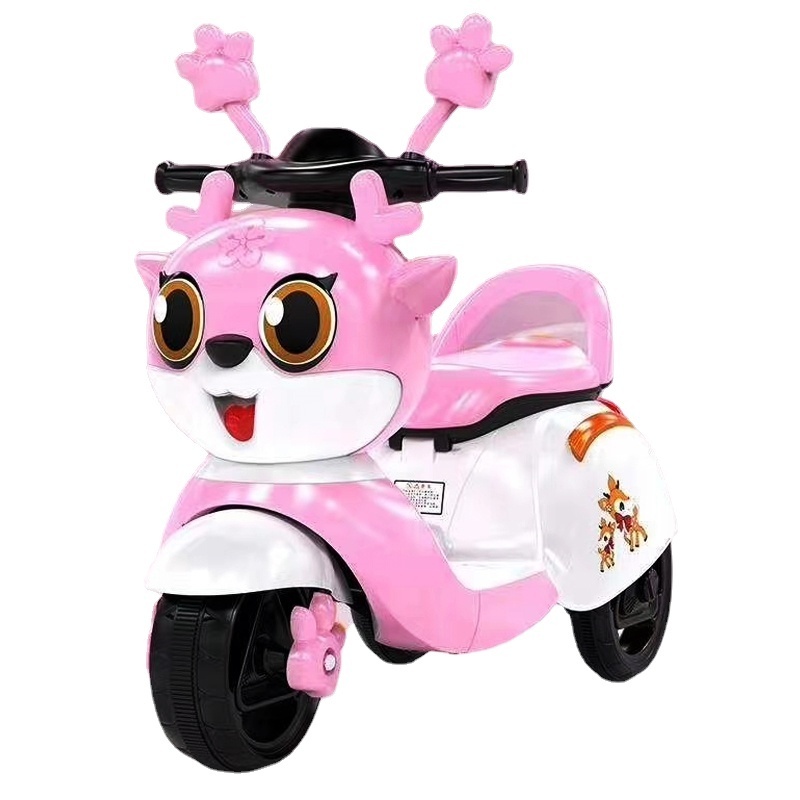 Hot sale cute three plastic wheel kids electric motorcycle for sale/Baby battery operated motorbike for sale