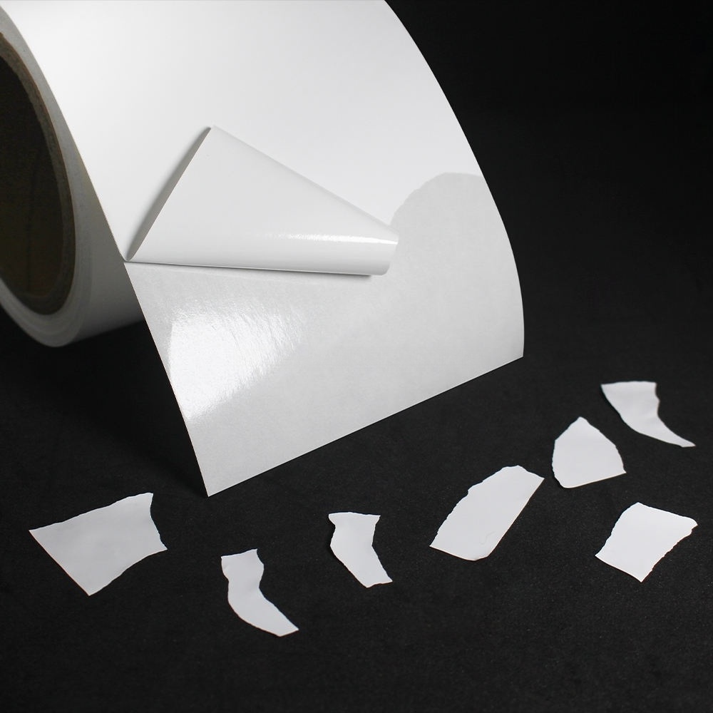 A4 High Adhesion Security Label - Destructible Eggshell Sticker Paper for Product Tamper Evident