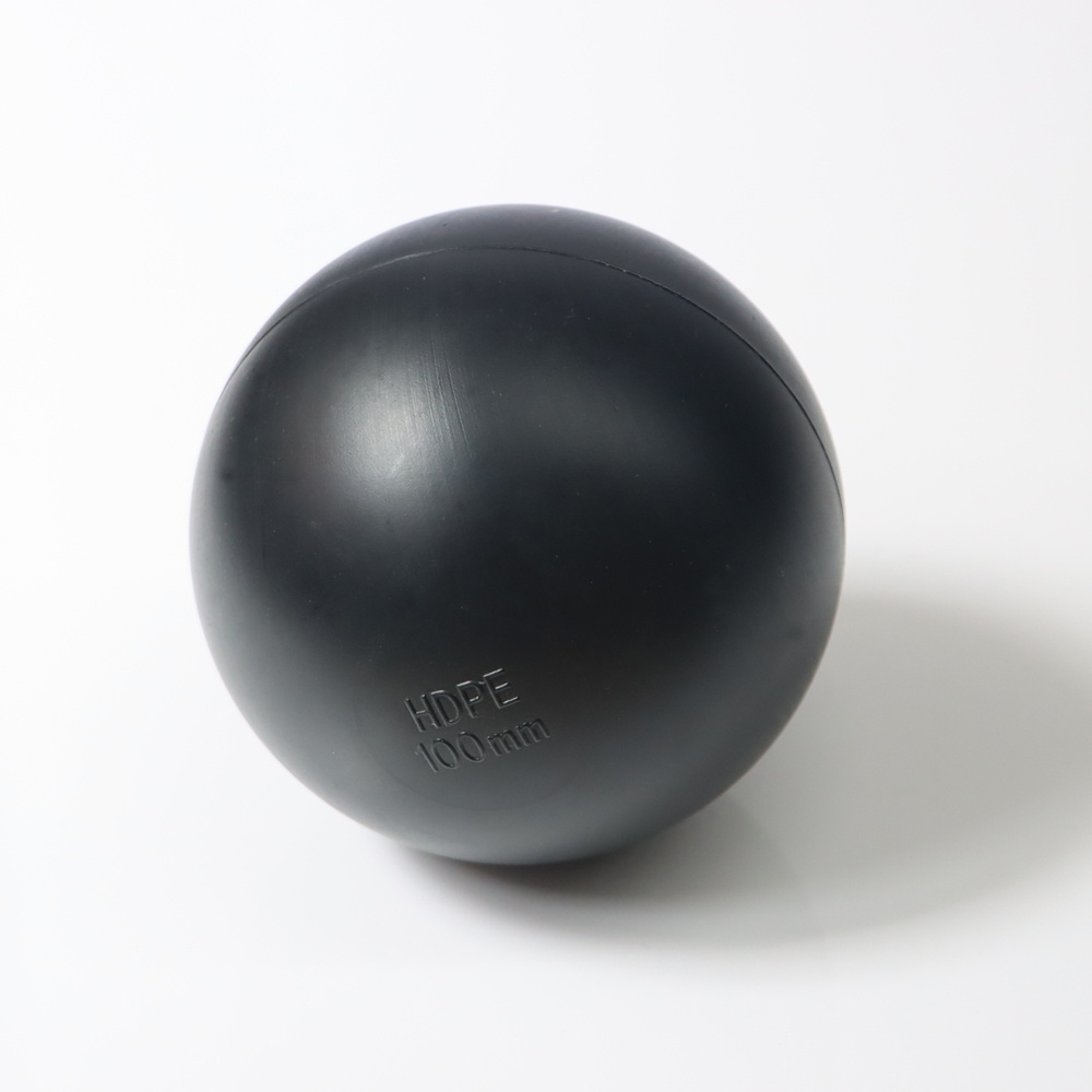 Large black hollow plastic ball shade ball for protecting water reservoir shade balls