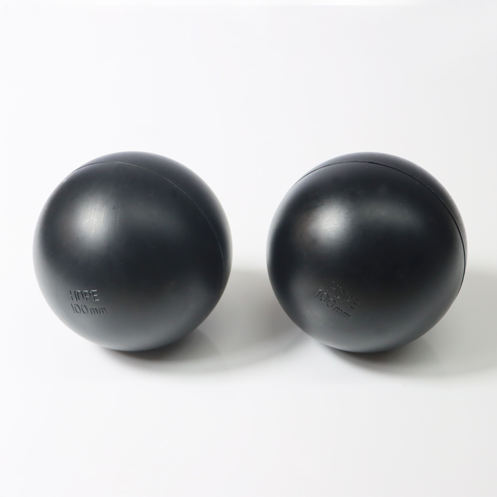 Large black hollow plastic ball shade ball for protecting water reservoir shade balls