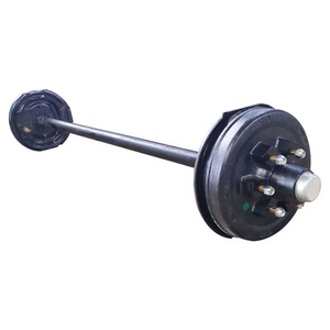 7 K Tandem Trailer Suspension Parts Rear Axle With Electric Brake Assembly