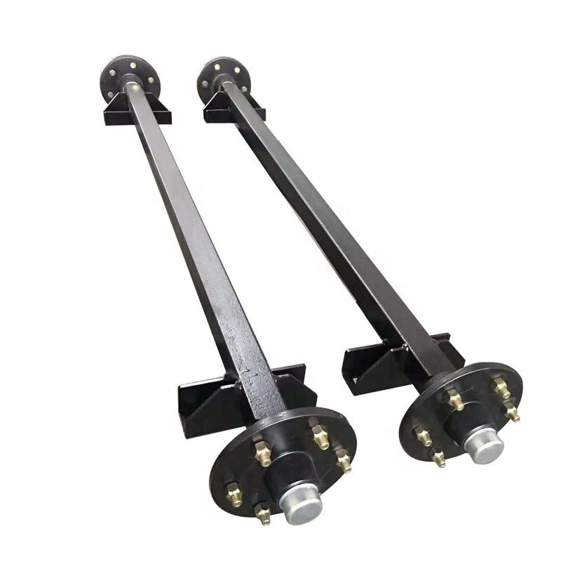 3500 Lbs Manufacturer Air Suspension Parts Tourist Trailer Rear Axle With Idler Hub Assembly