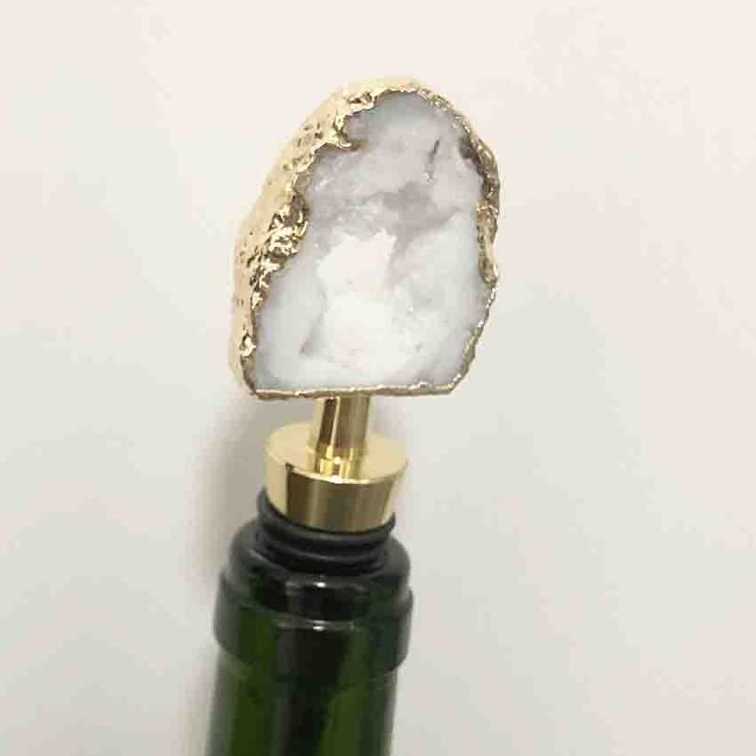 Natural Agate Gemstone Wine Bottle Stopper