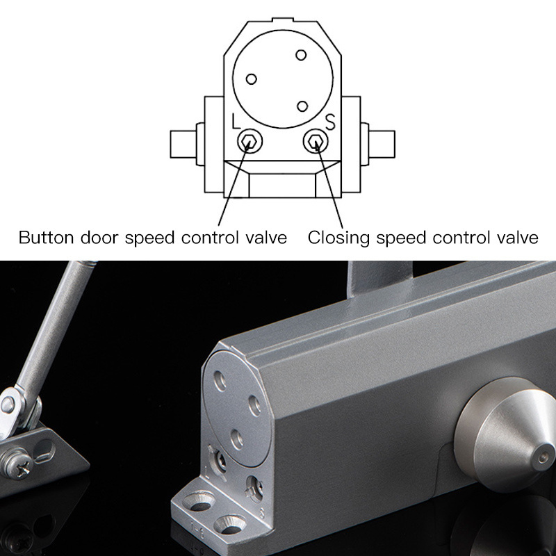 wireless remote control iron heavy duty door closer for metal gate 150kg