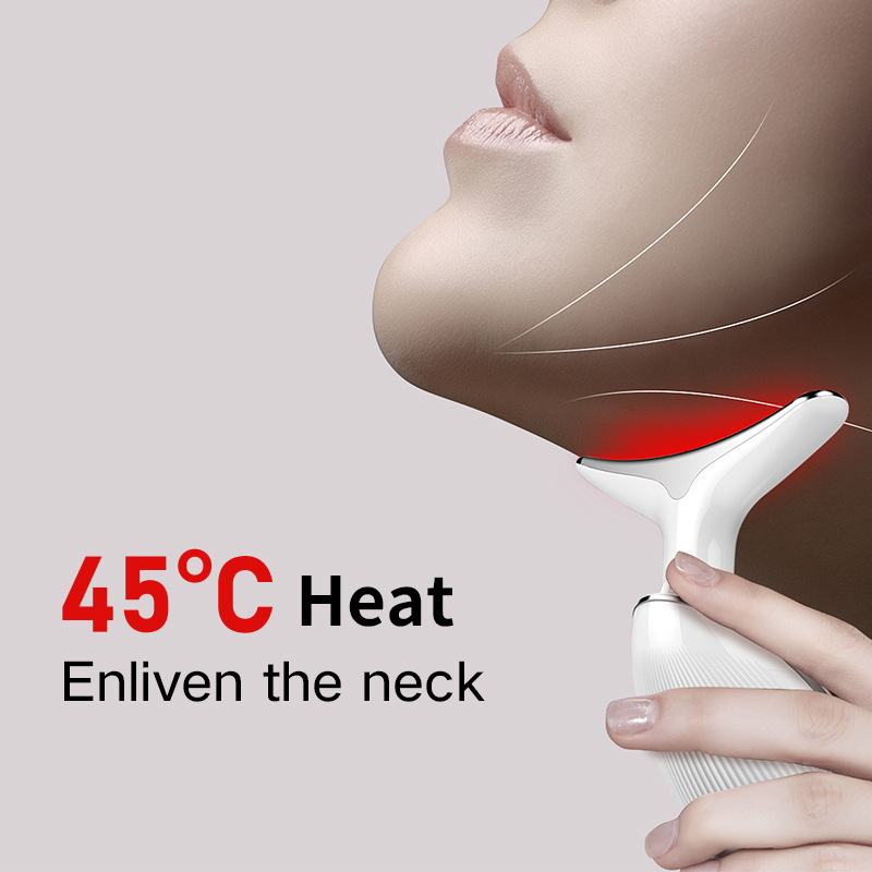 Neck Face Beauty Device 3 in 1 Portable Face Massager for Skin Care Skin Care Face Sculpting Tool Vibration Thermal Microcurrent