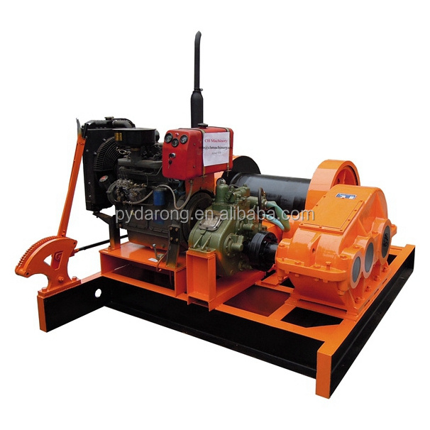 5 10 15 Ton MT Diesel Engine Mooring  anchor lifting Winch windlass marine towing boat vessel barge yacht