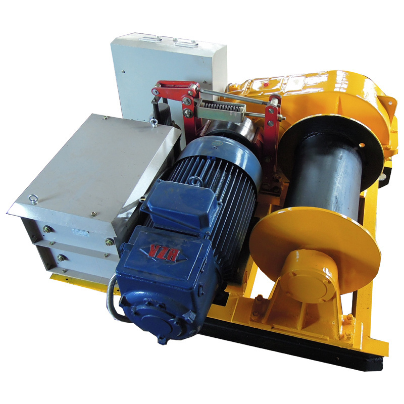 Oil diesel motor to power up winch