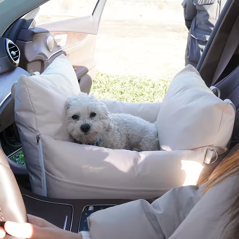 Luxury Outdoor Removable Waterproof Small Dog Car Seat Cover Pet Back Front Dogs Bed Booster car seat Belt Extender Travel Mat