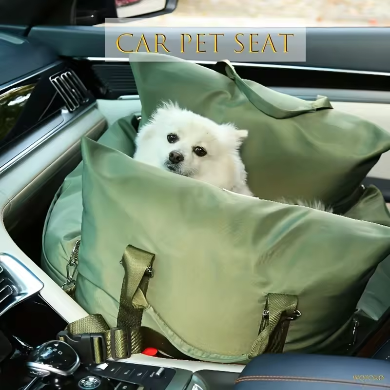 Wholesale Luxury Waterproof Dog Car Seat Bed Comfortable Puppy Dog Bed Soft Travel Pet Car Seat with Safety Buckle Dog Products