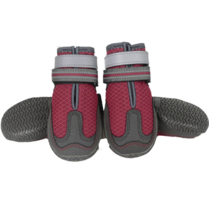 Factory wholesale outdoor pet shoes non-slip durable hiking rubber sole wear-resistant hardwood board dog shoes