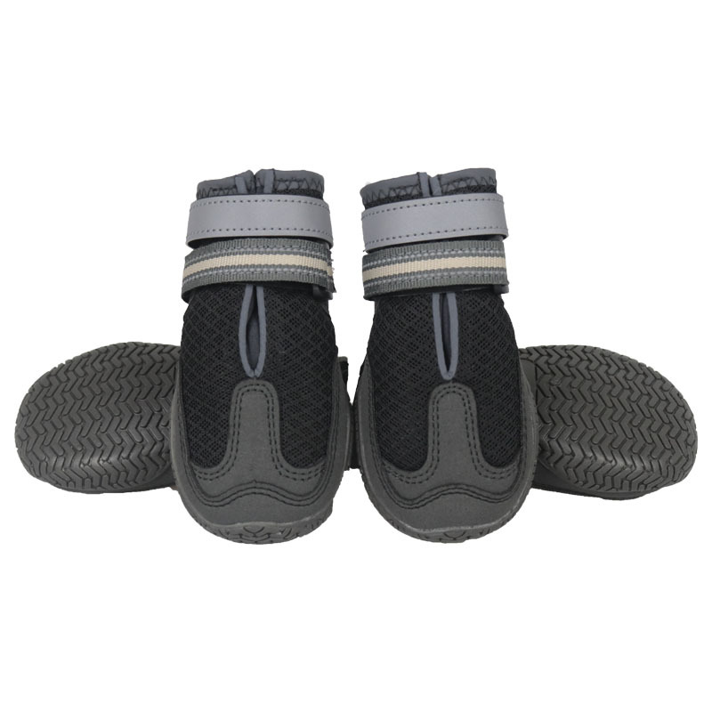 Factory wholesale outdoor pet shoes non-slip durable hiking rubber sole wear-resistant hardwood board dog shoes