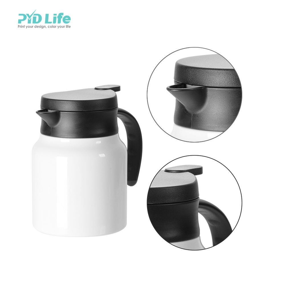 PYD Life New 32oz 1000ml Wholesale Metal Sublimation Blanks Drinking Stainless Steel Coffee Pot Thermos Carafe