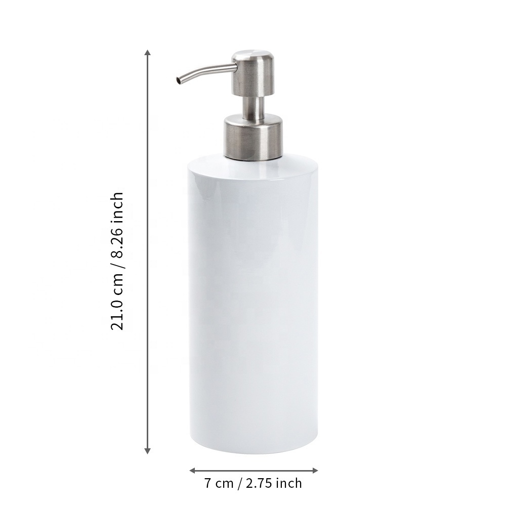 PYD Life 18oz 550ml White Blanks Sublimation Single Wall Stainless Steel Soap Dispenser