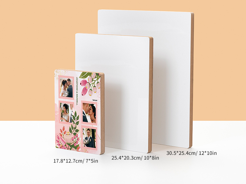 PYD Valentines 2024 15mm MDF Wood Sublimation Wood Hexagonal Photo Frame with Stand Panel Shape