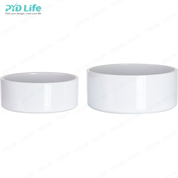 PYD Life Blank Sublimation Pet Cat Dog Ceramic Food Water Bowls