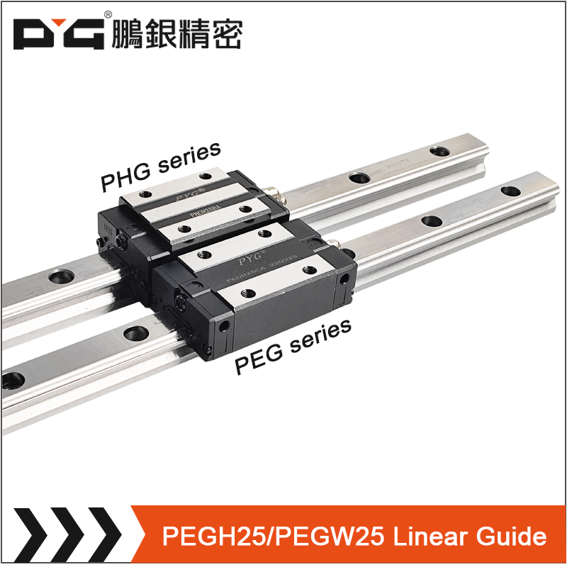 China factory PEG 25mm profile rail guides linear guide  linear motion parts for cnc equipment