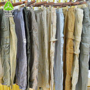 Second Hand Clothes Uk Free Used Clothes Adult Cargo Long Pants Used Clothing Bale 100Kg