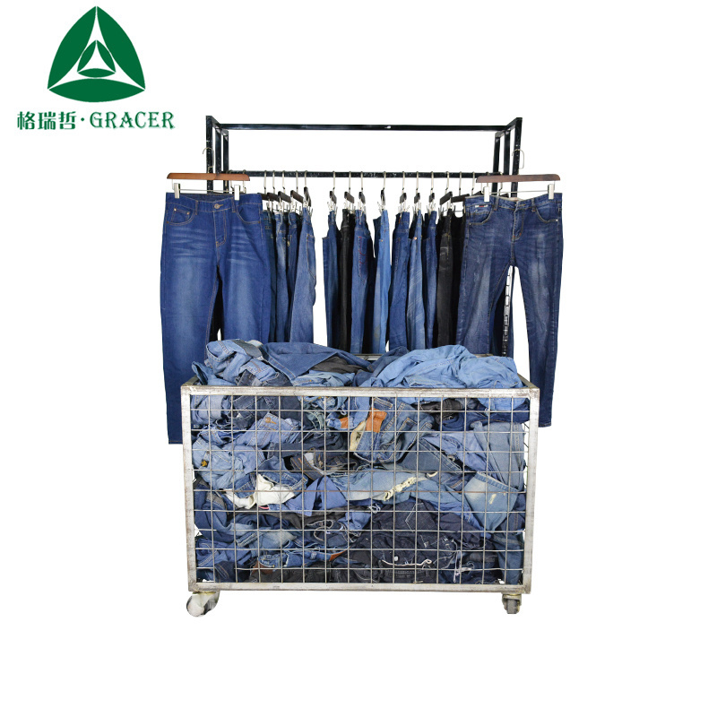 Ropa Por Kilo Vintage Clothes Second Hand Mens Jeans Jackets Wholesale Used Clothes Denim Coat Bales