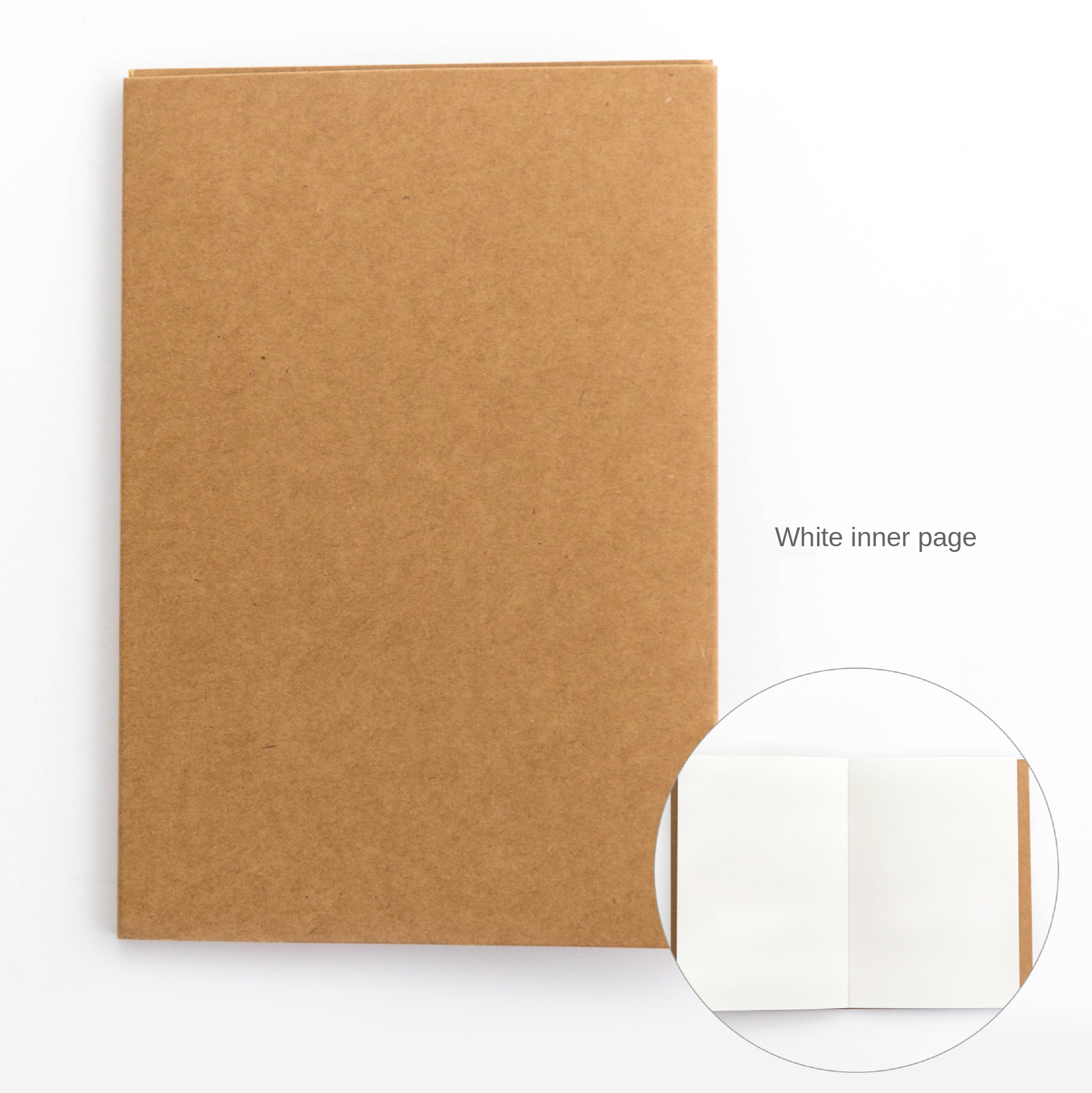 Wholesale Soft Kraft Paper Cover A4 A5 B5 Notebook Ruled Blank Line Diary Note Book For School