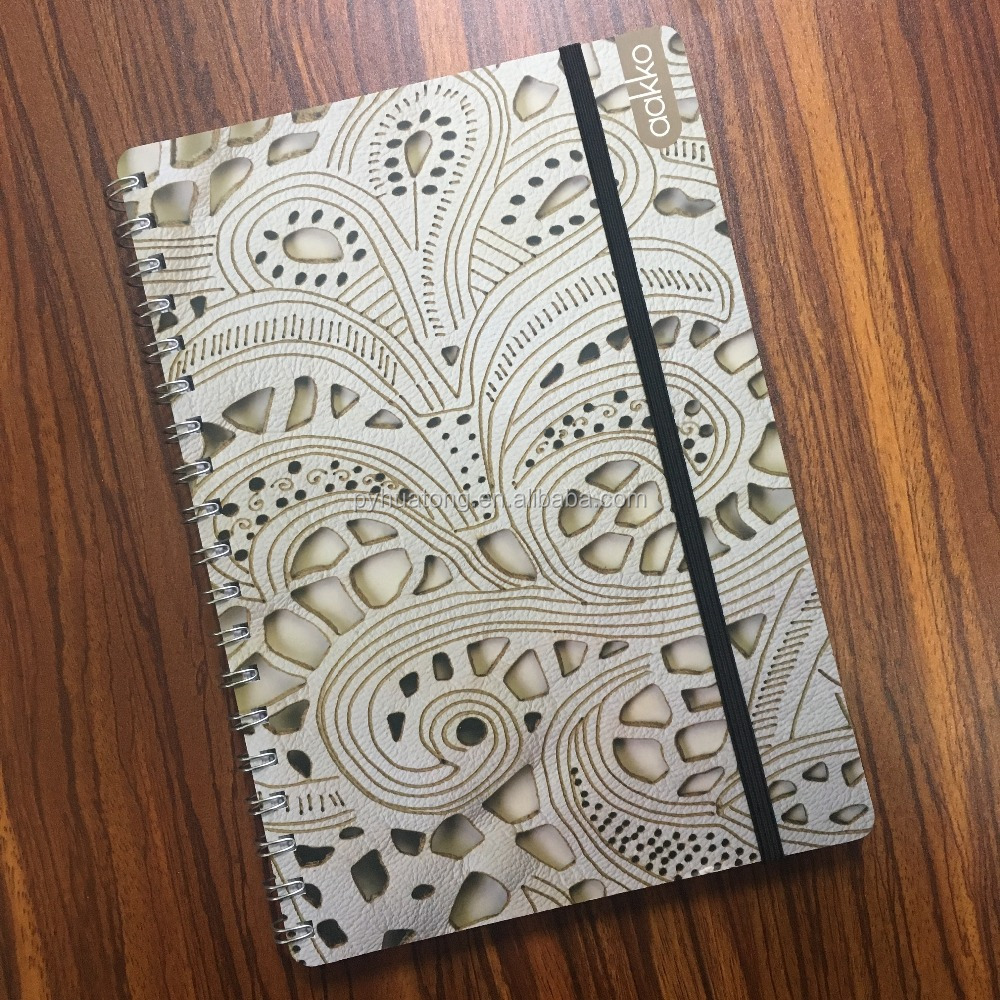 Hard cover Double Spiral Notebook A5 Agenda Notebook Spiral Planner Notebook with thick paper free samples