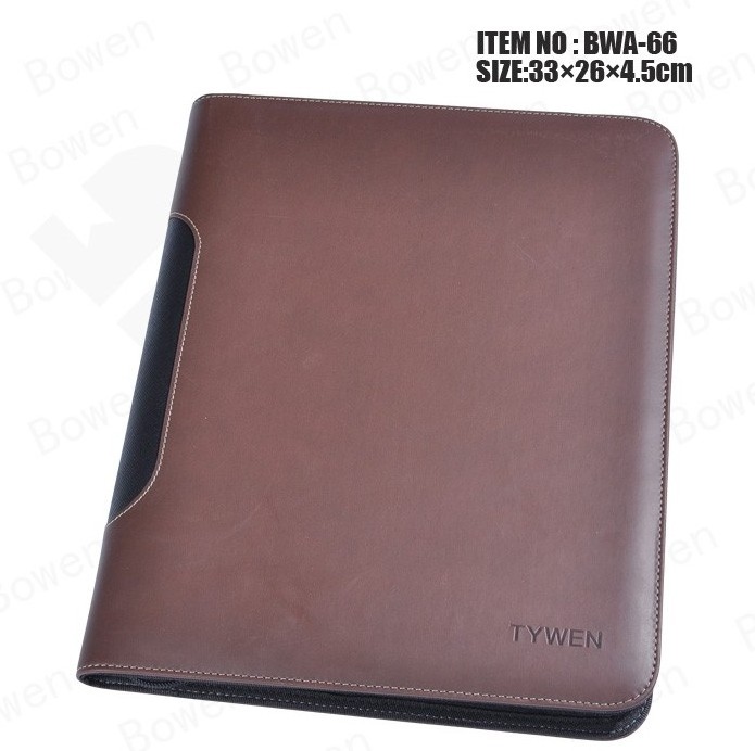 Personalized Leather Custom Printed Legal A4 Size Document File Folders Certificate Holder